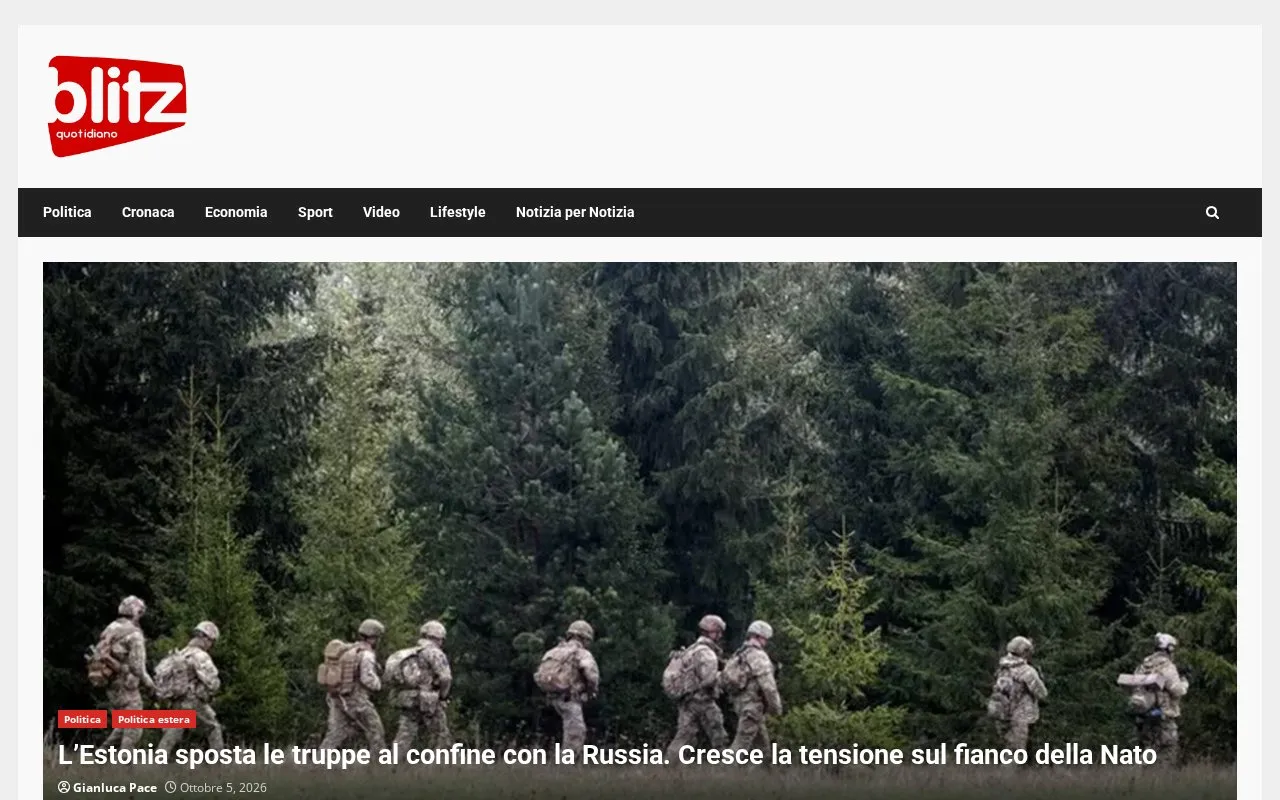 Blitz quotidiano homepage screenshot