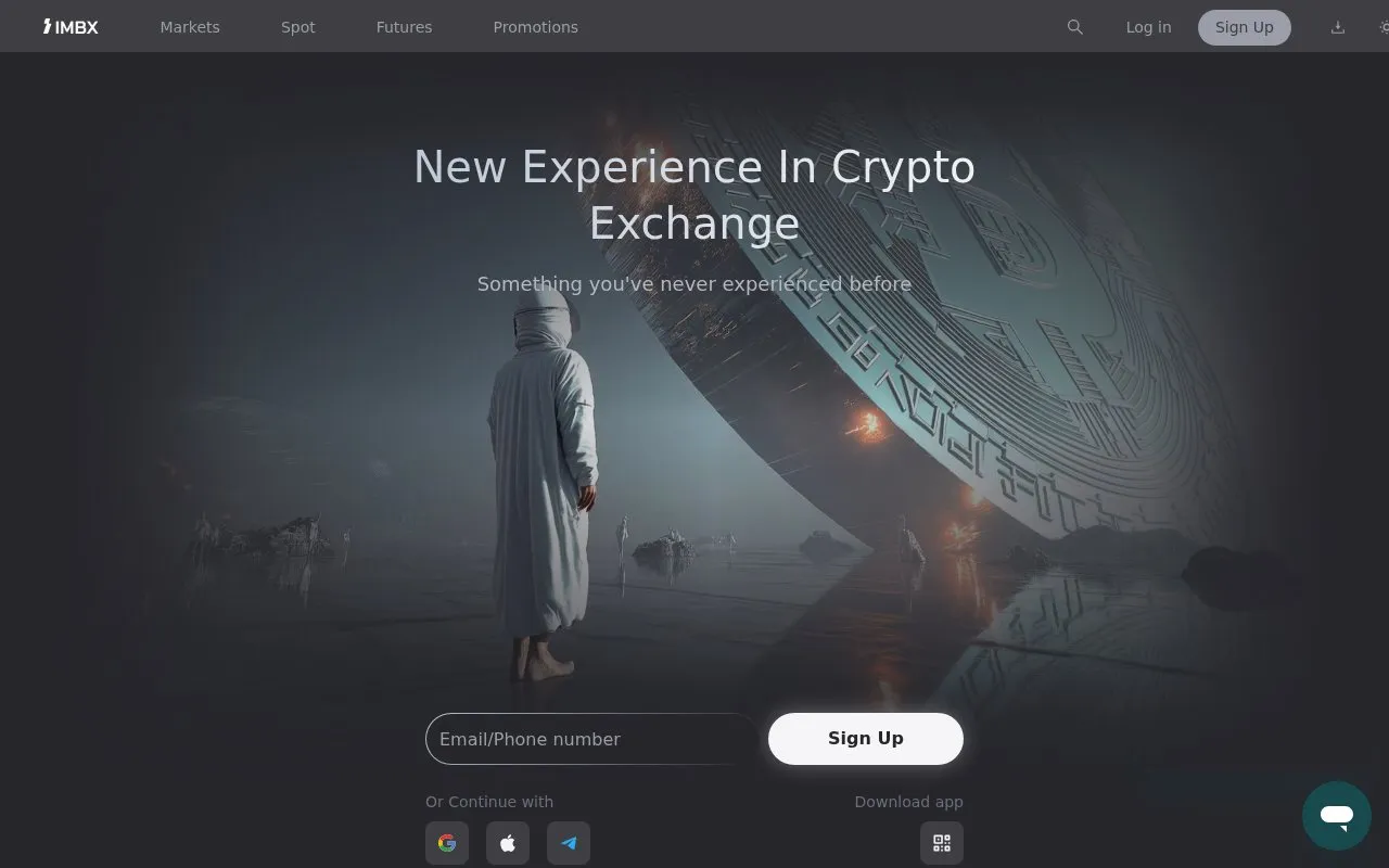 IMBX homepage screenshot