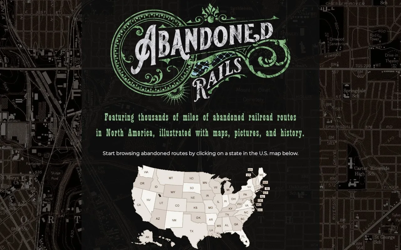 Abandoned Rails homepage screenshot