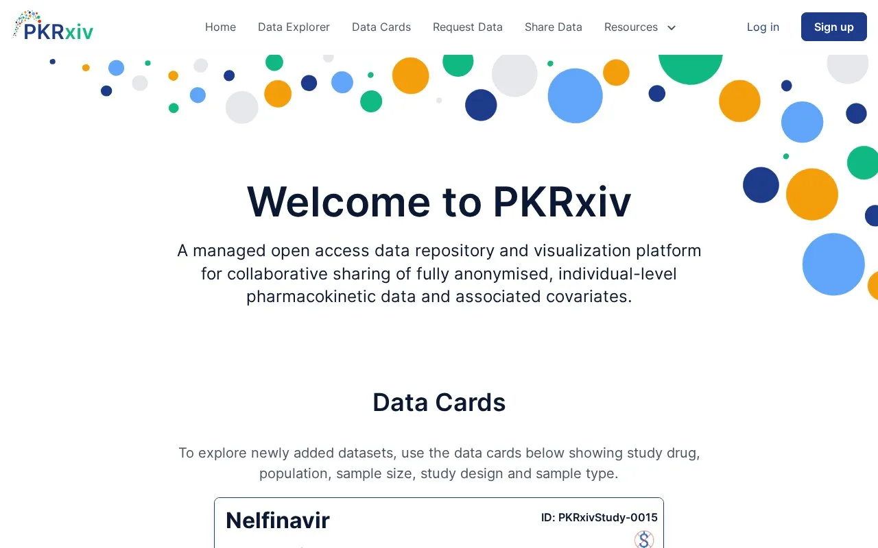 PKRxiv homepage screenshot