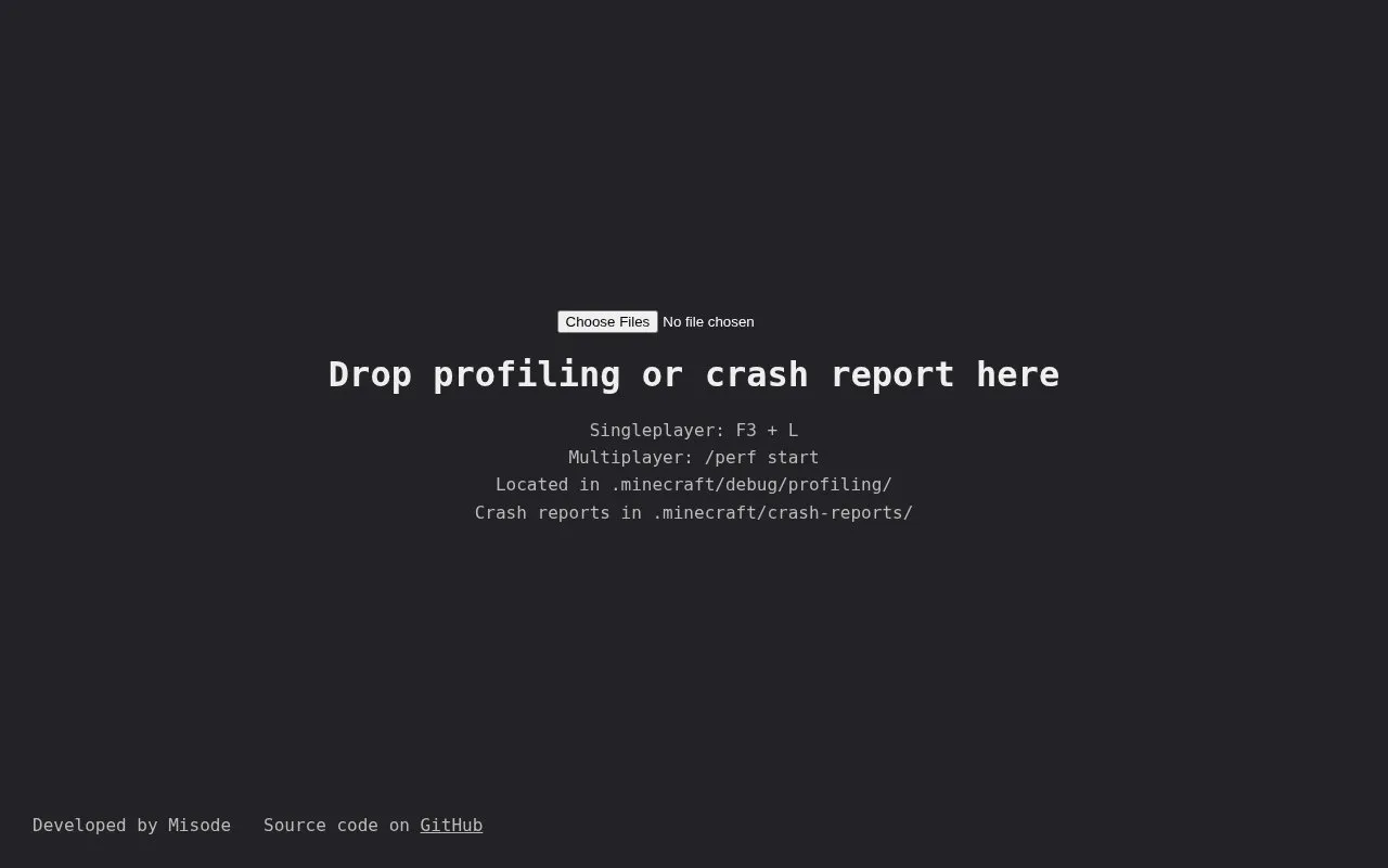Report Inspector homepage screenshot