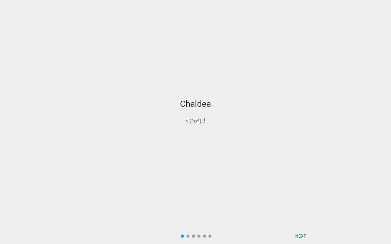 Chaldea homepage screenshot