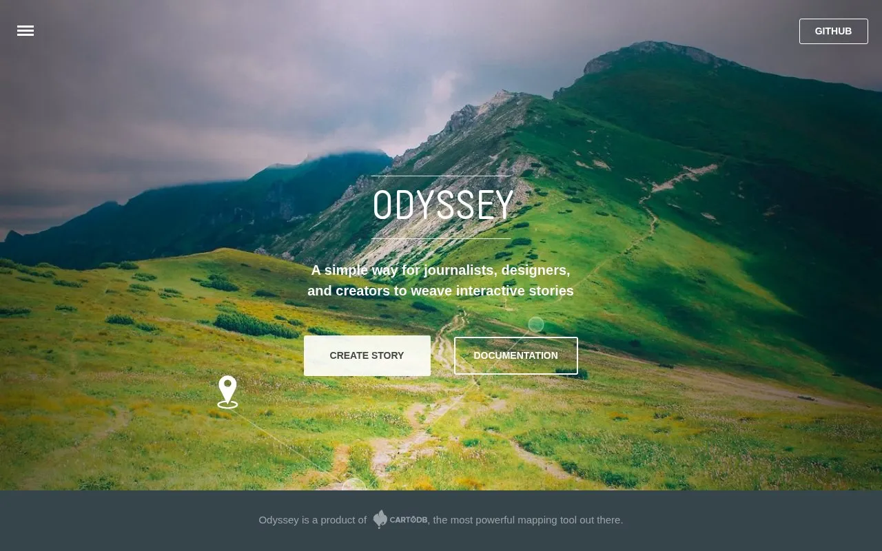 cartodb homepage screenshot