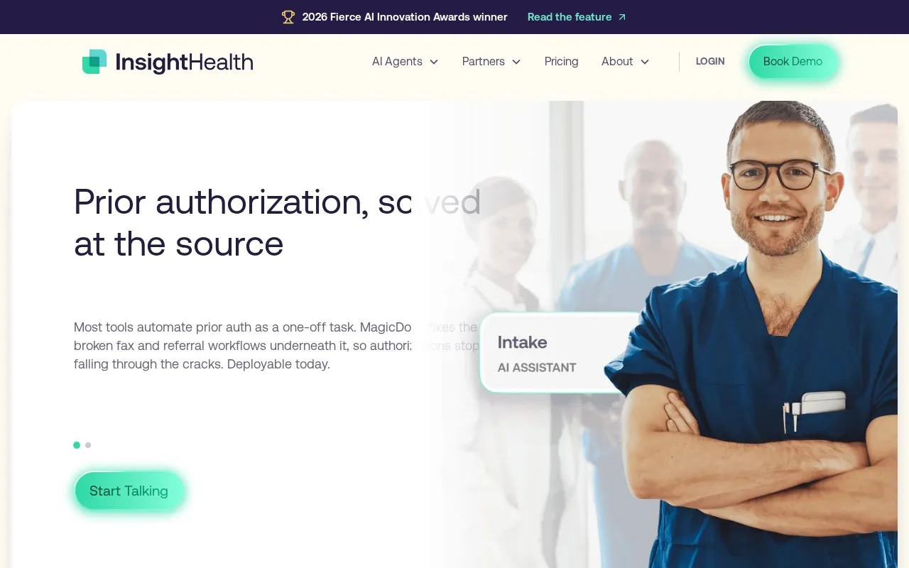Insight Health homepage screenshot