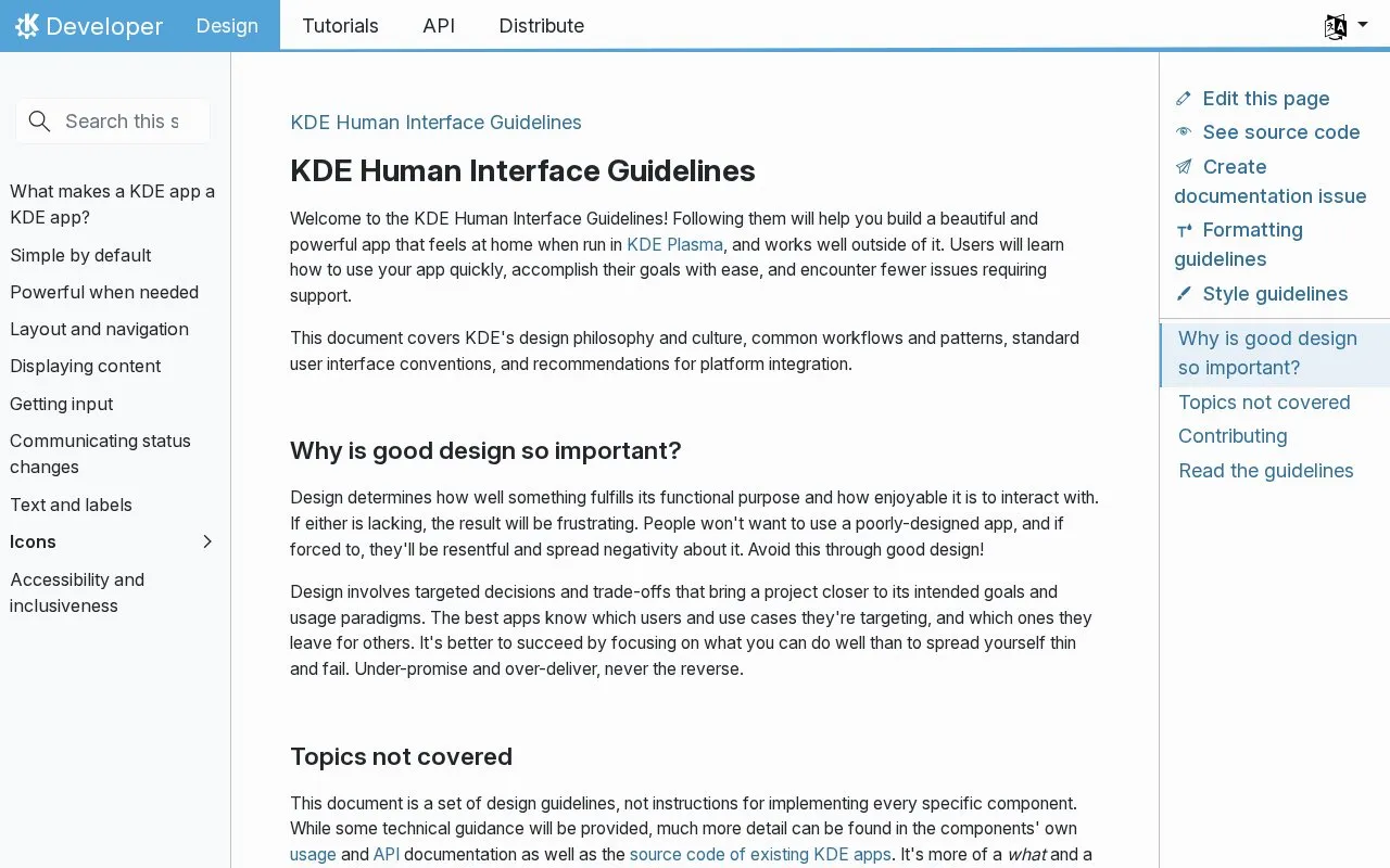 KDE homepage screenshot