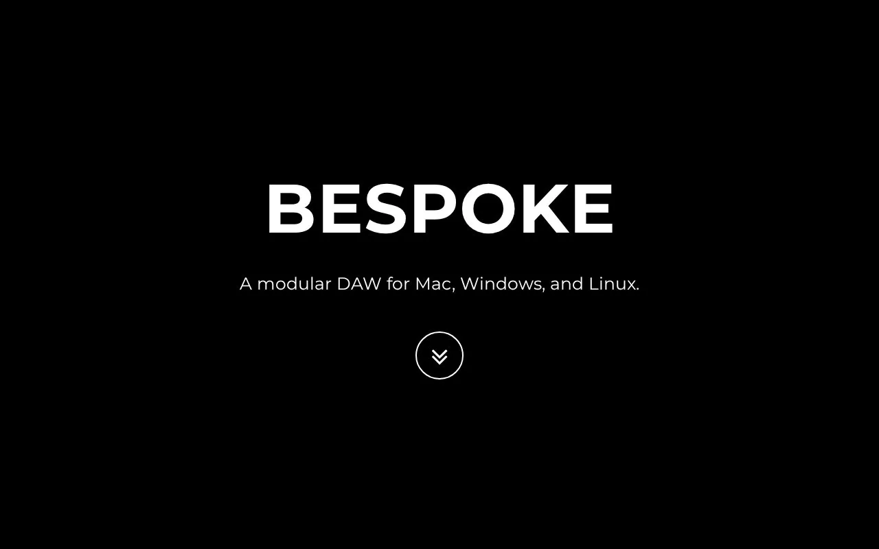 Bespoke homepage screenshot