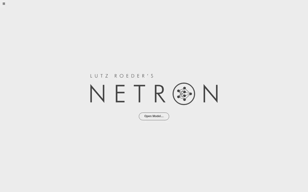 Netron homepage screenshot