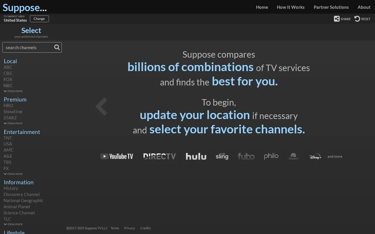 Suppose homepage screenshot