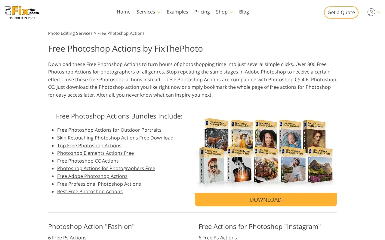 Fix the Photo homepage screenshot