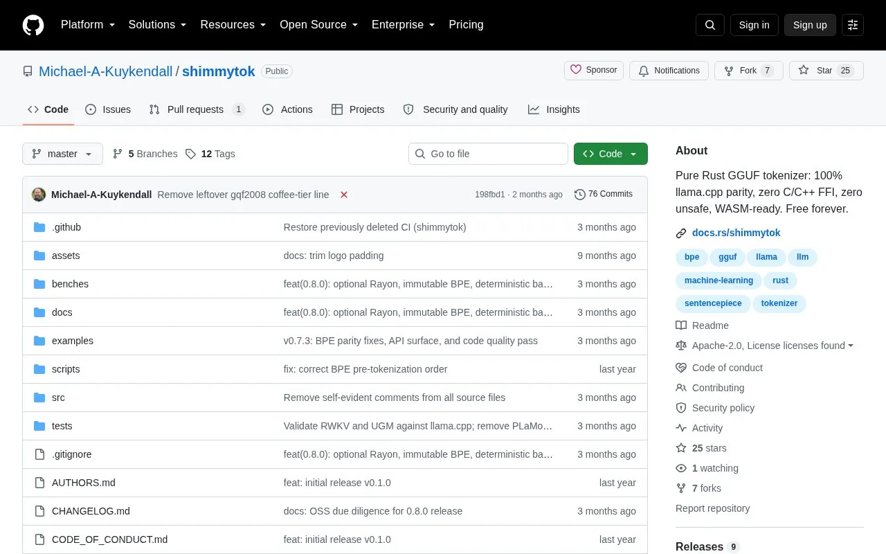 shimmytok homepage screenshot