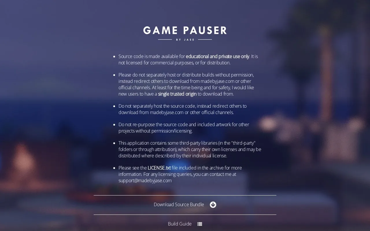 Source homepage screenshot