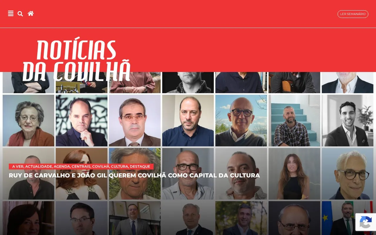 Notícias da Covilhã homepage screenshot