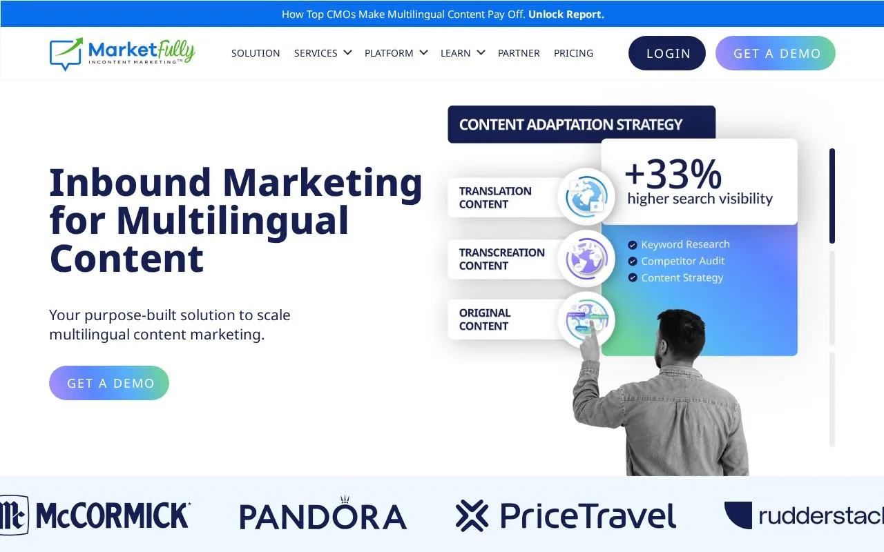 Marketfully homepage screenshot