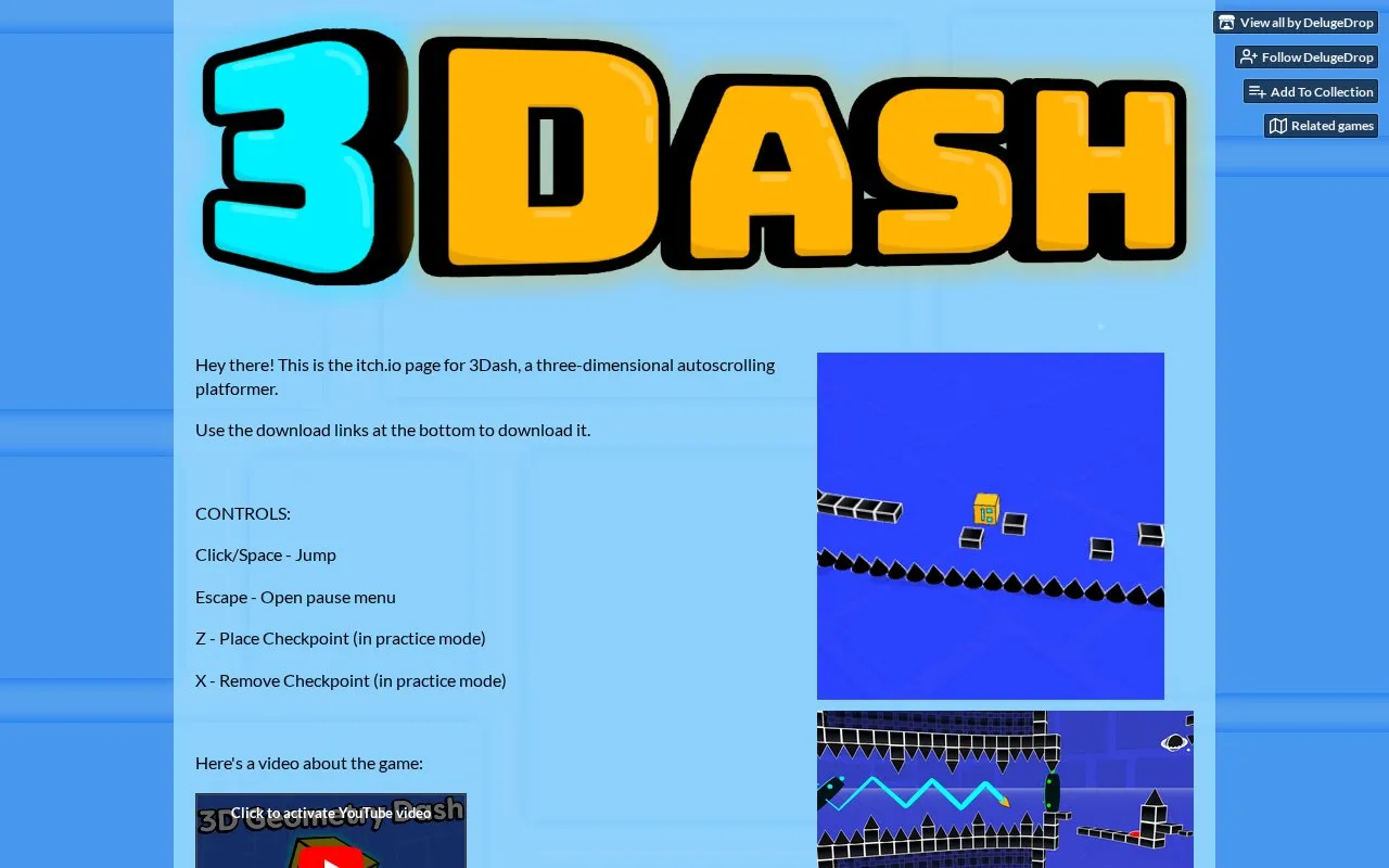 3Dash homepage screenshot