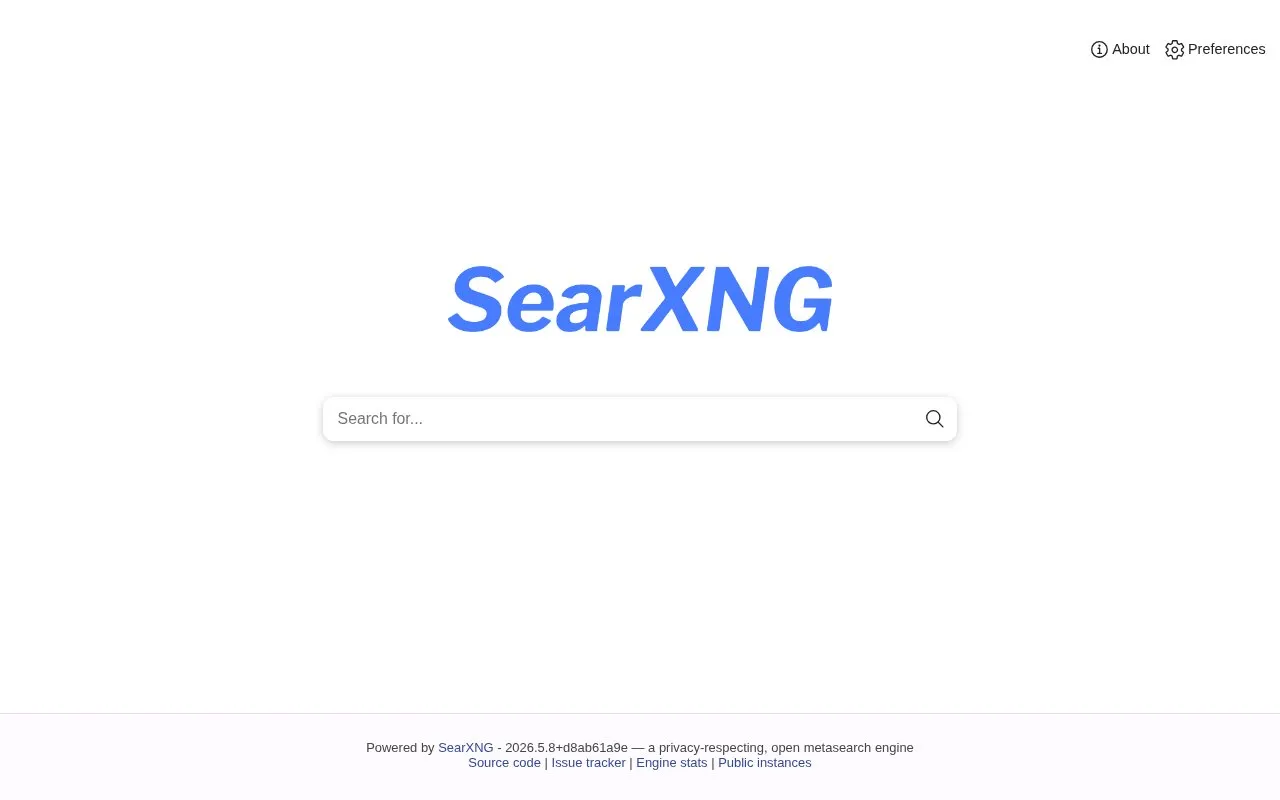 search.fuckoffgoogle.net homepage screenshot