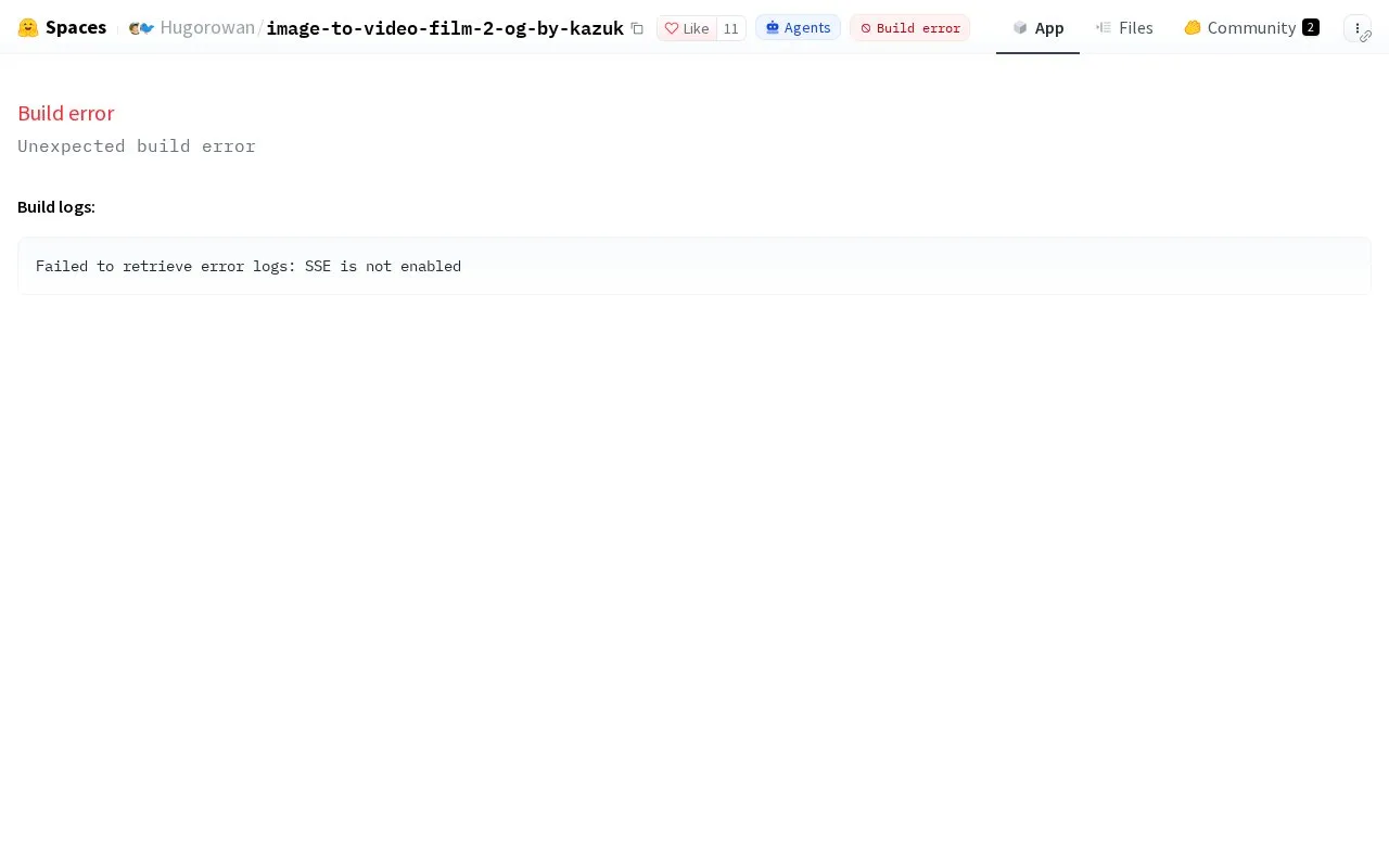 Images to Video homepage screenshot