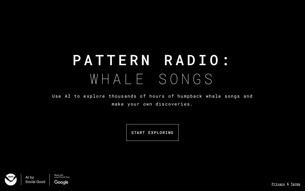 Pattern Radio homepage screenshot