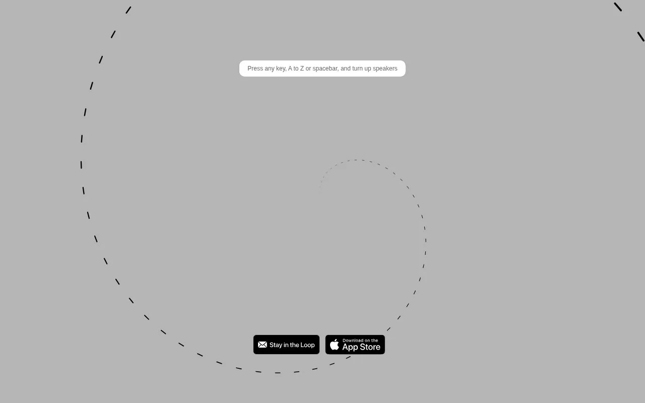Patatap homepage screenshot