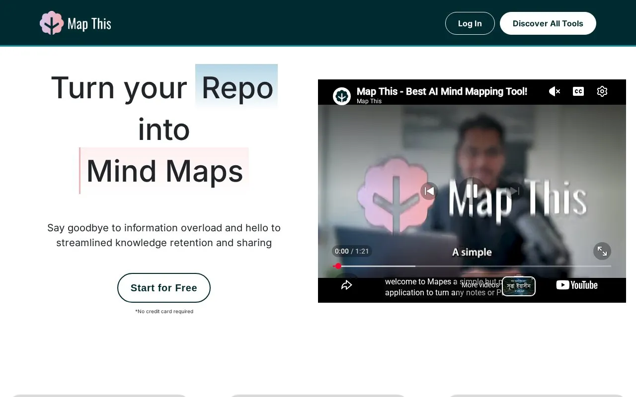 Map This homepage screenshot