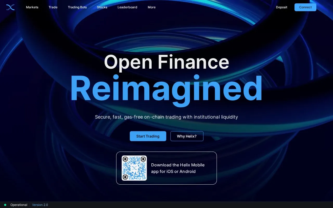 Helix Spot homepage screenshot