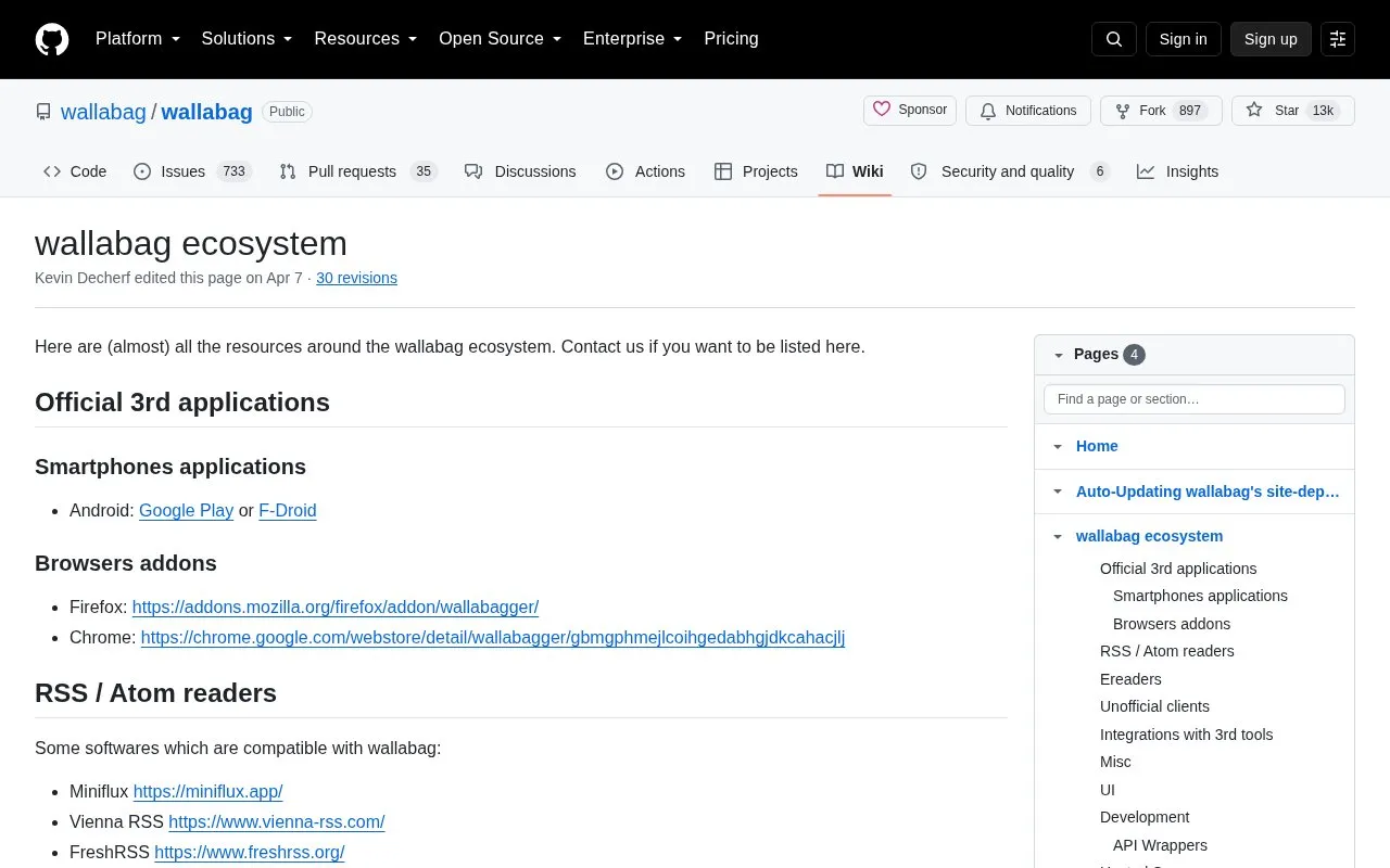 Instances homepage screenshot
