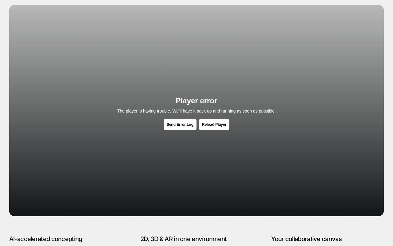 Vectary homepage screenshot