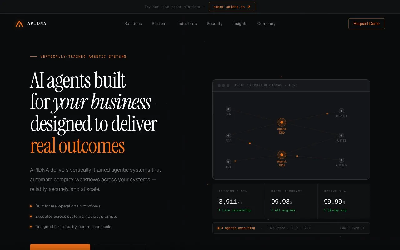 APIDNA homepage screenshot