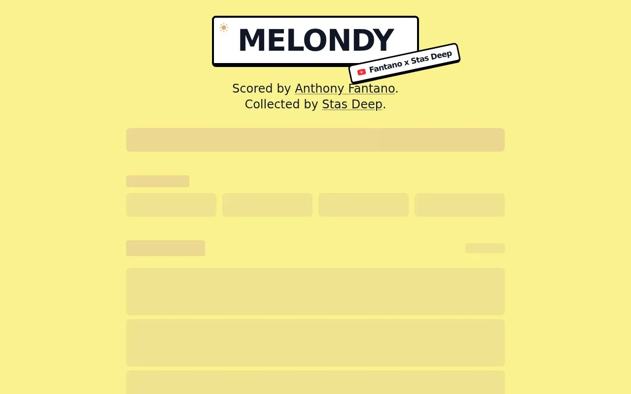 Melondy homepage screenshot