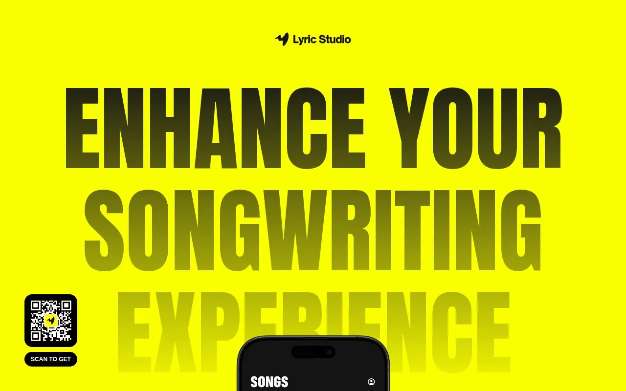 Lyric Studio homepage screenshot