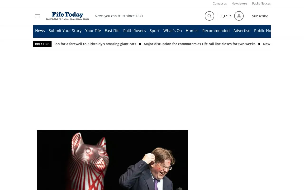Fife Free Press homepage screenshot