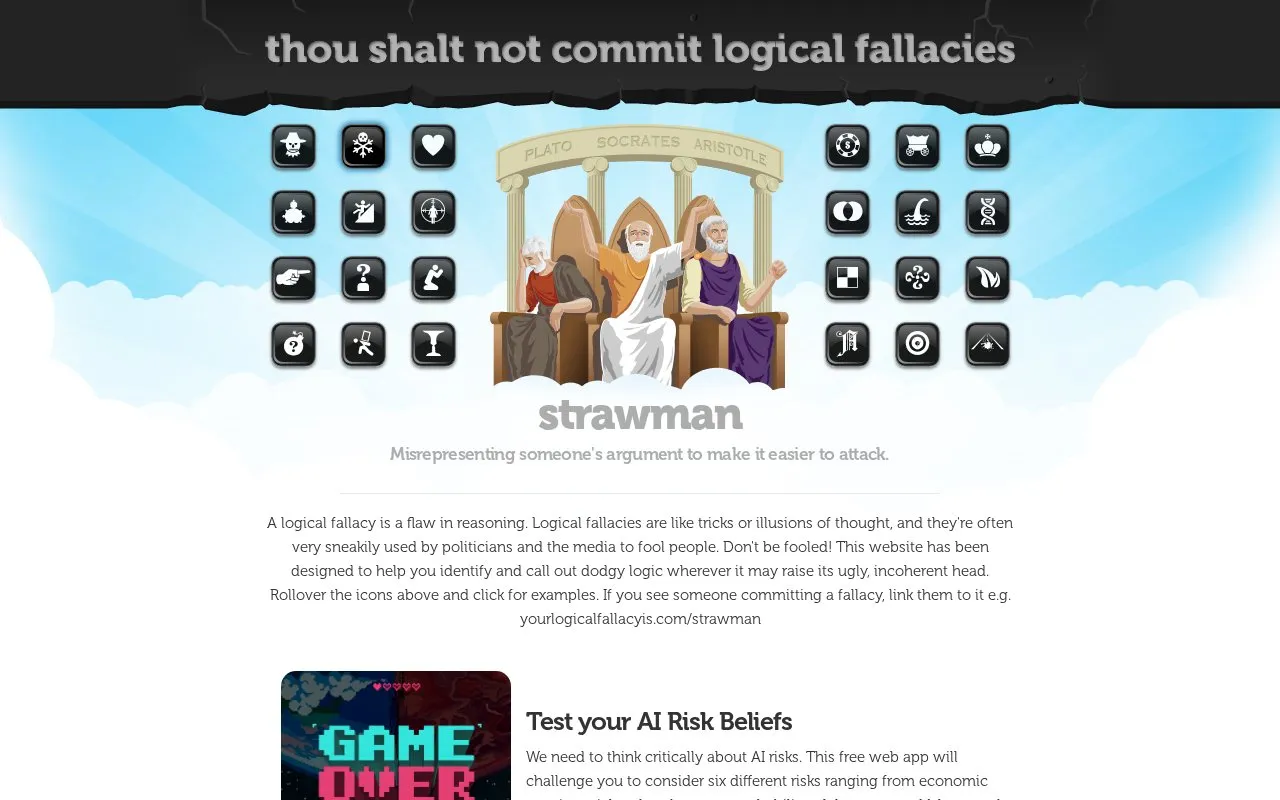 YouLogicalFallacyIs homepage screenshot