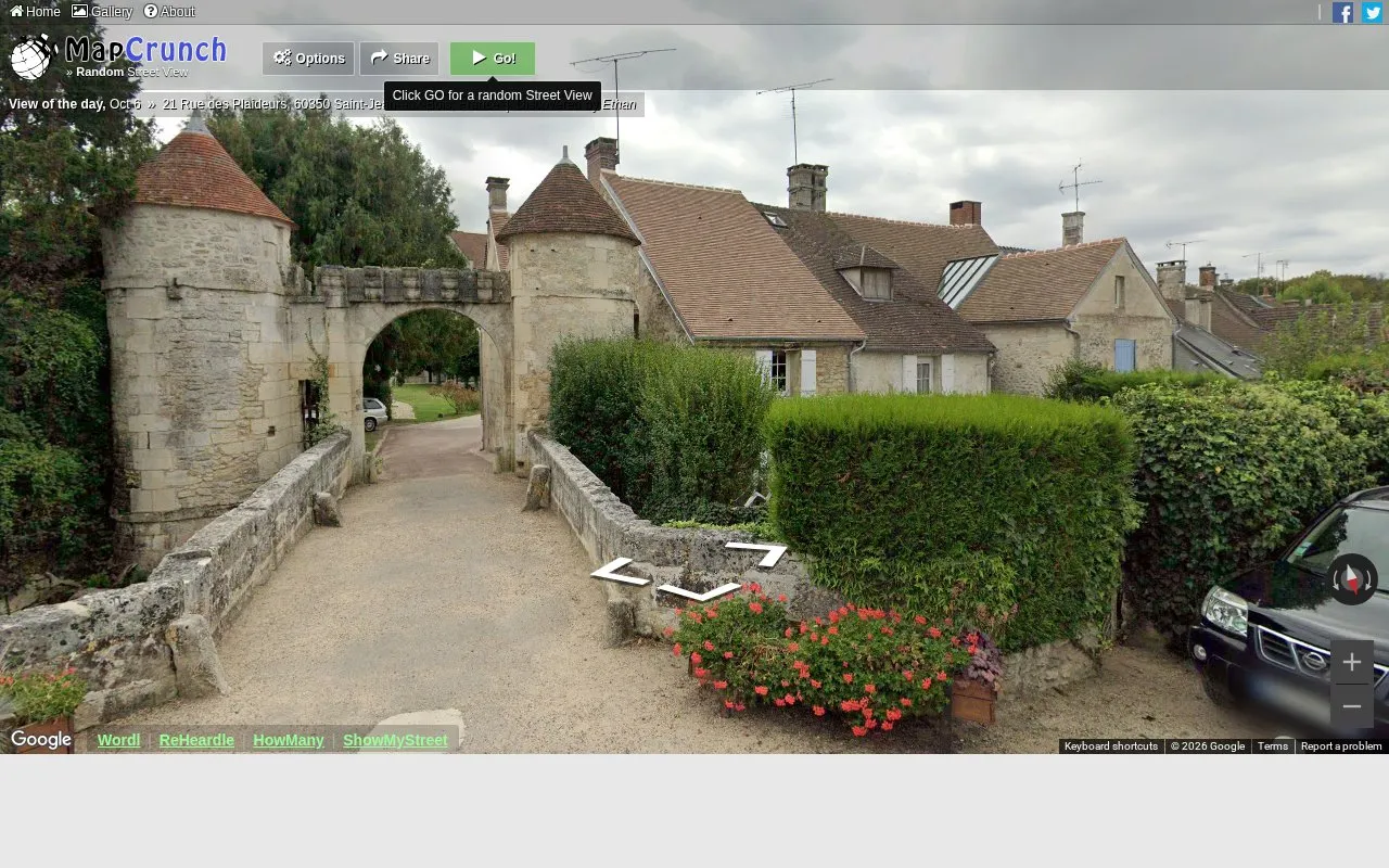 MapCrunch homepage screenshot