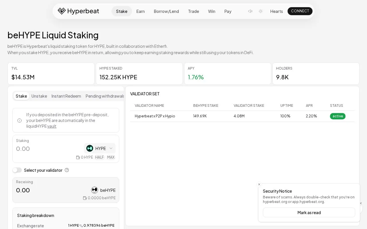 Hyperbeat LST homepage screenshot