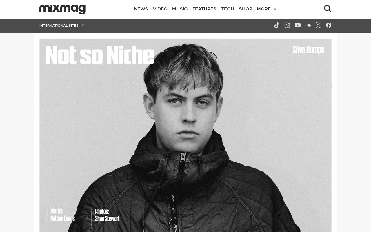 Mixmag homepage screenshot