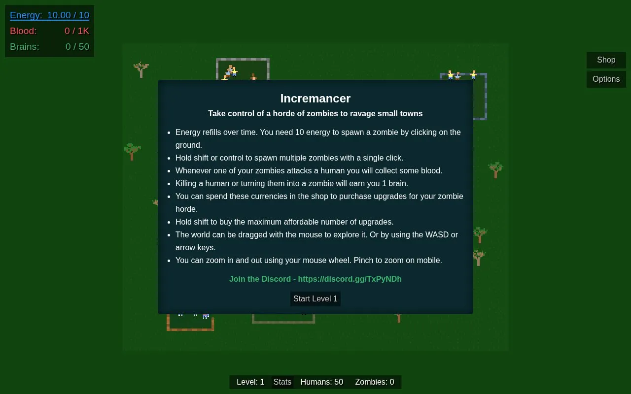 Incremancer homepage screenshot