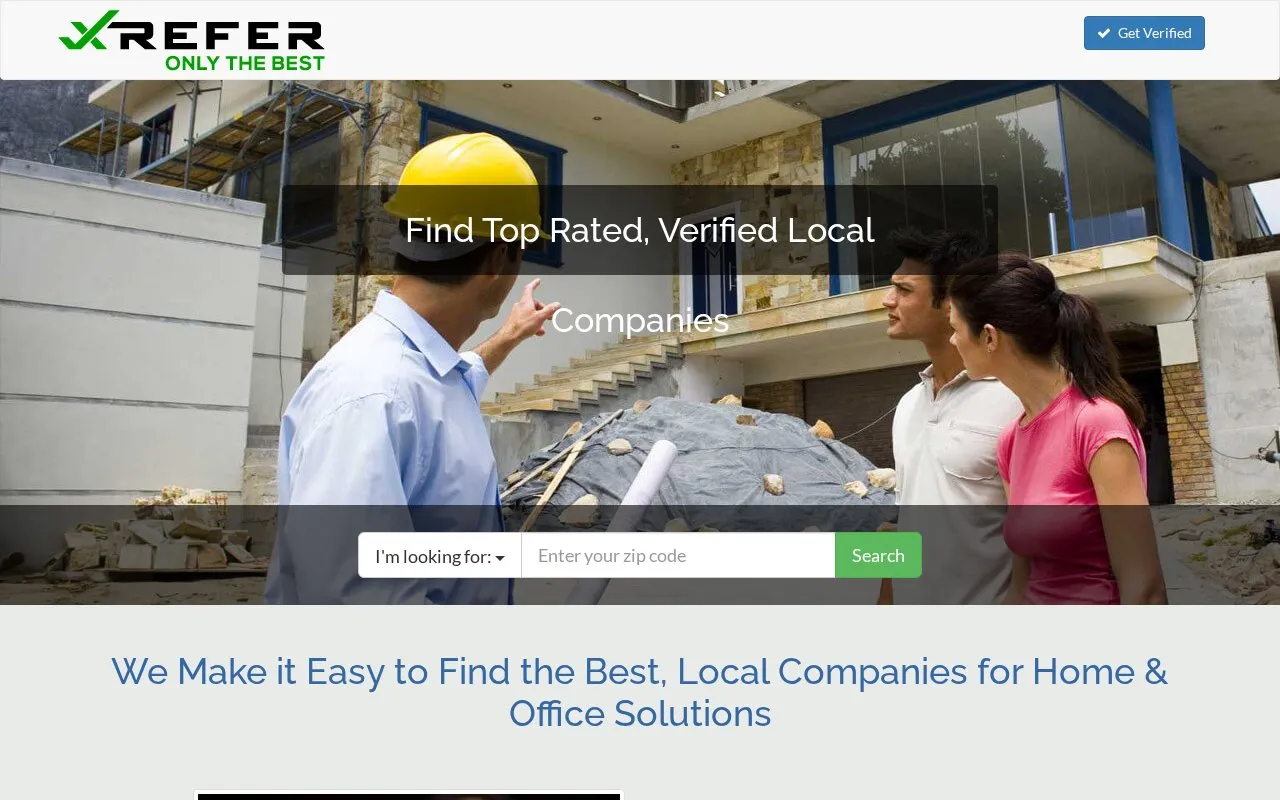 XRefer homepage screenshot