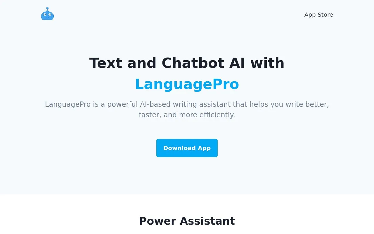 LanguagePro homepage screenshot