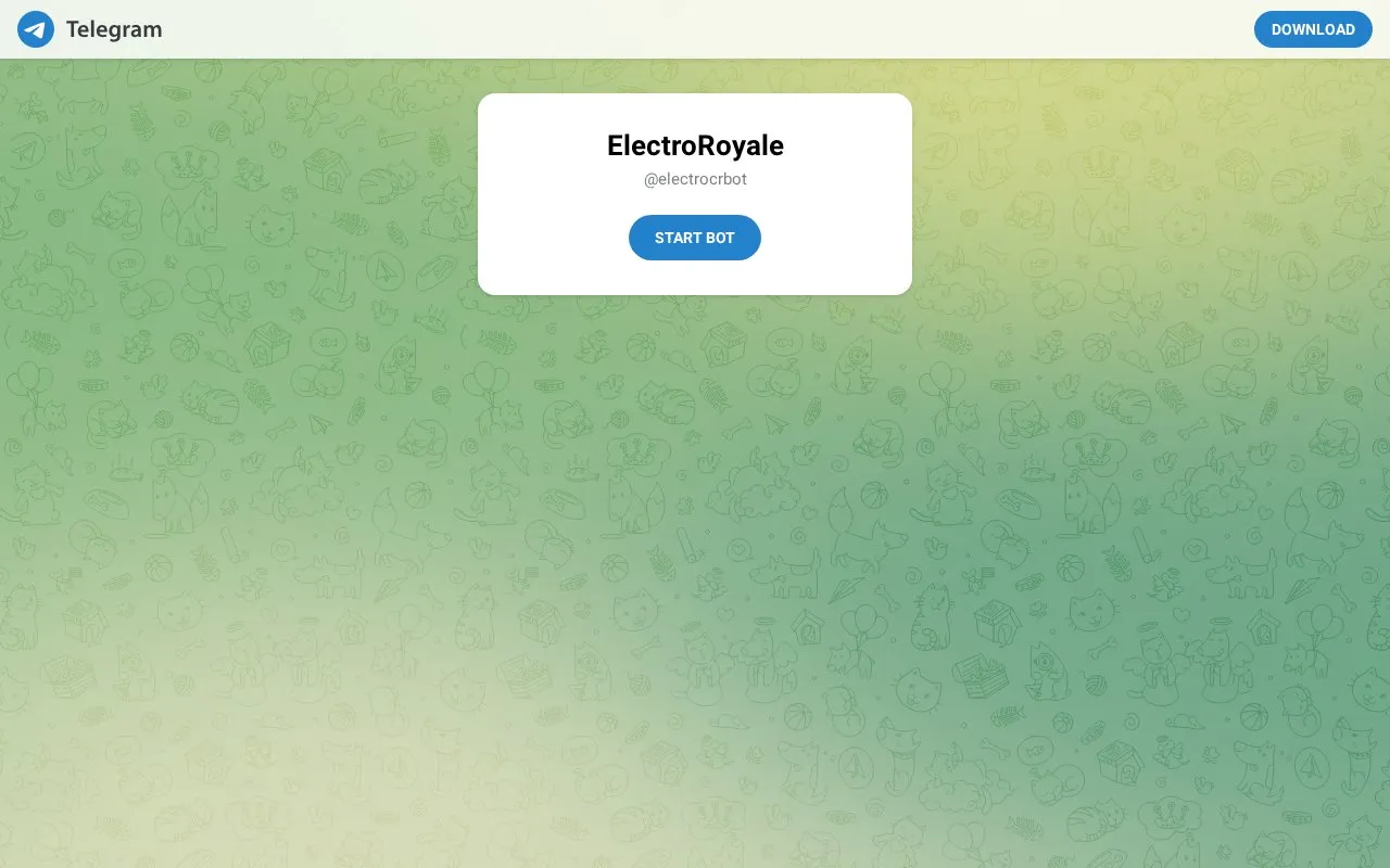@electrocrbot homepage screenshot