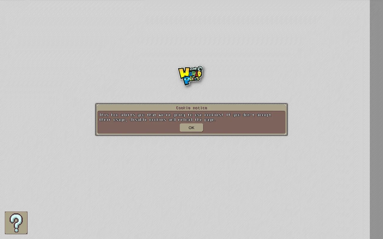 World of Pixels homepage screenshot