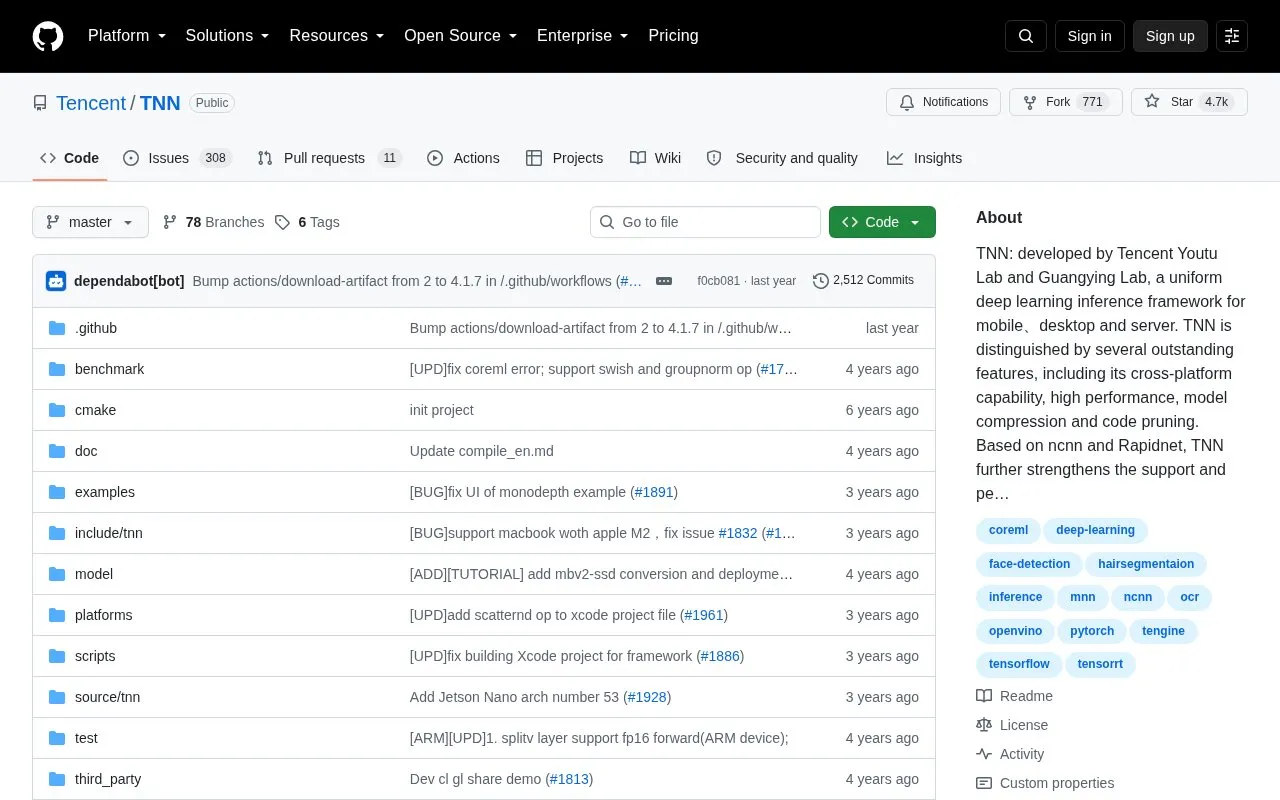 TNN homepage screenshot