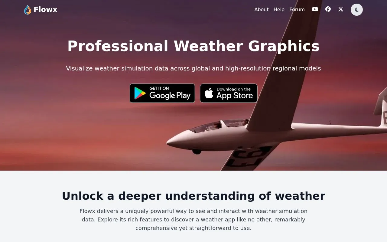 Flowx homepage screenshot
