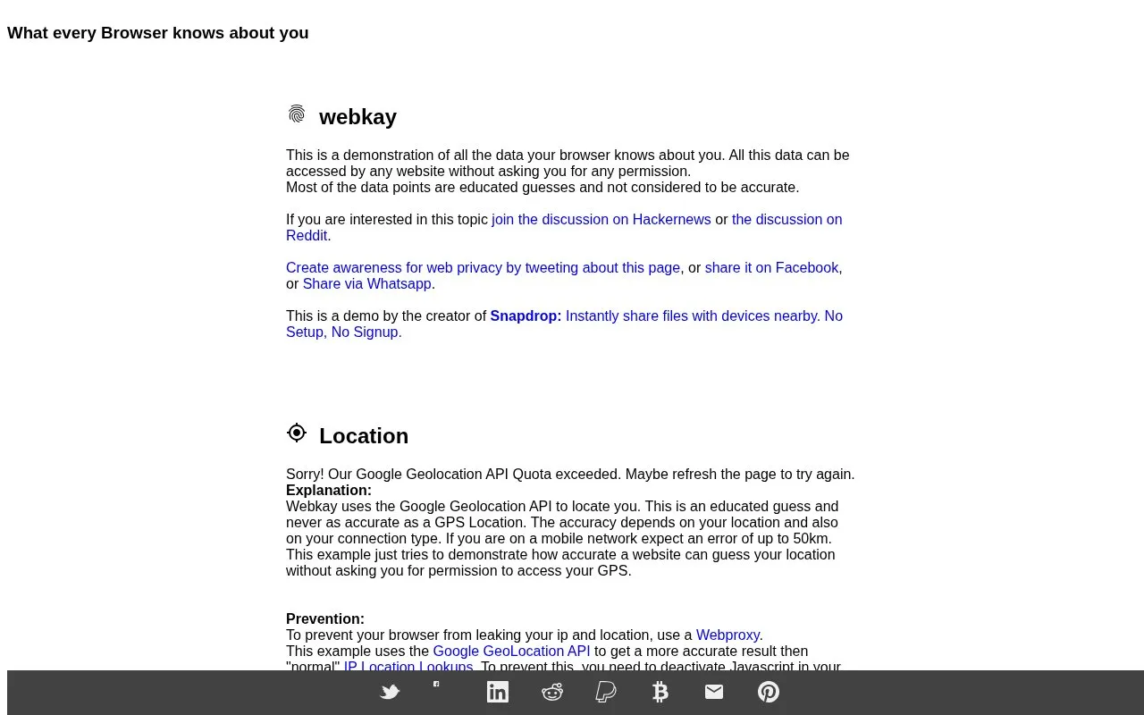 Webkay homepage screenshot