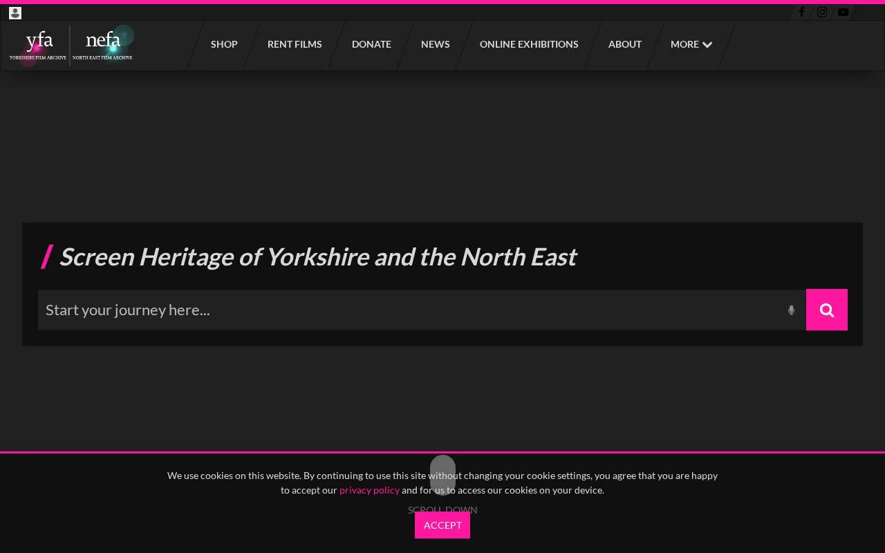 yfanefa homepage screenshot