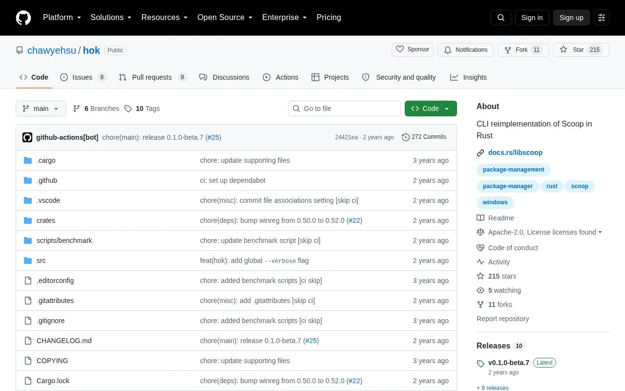 hok homepage screenshot