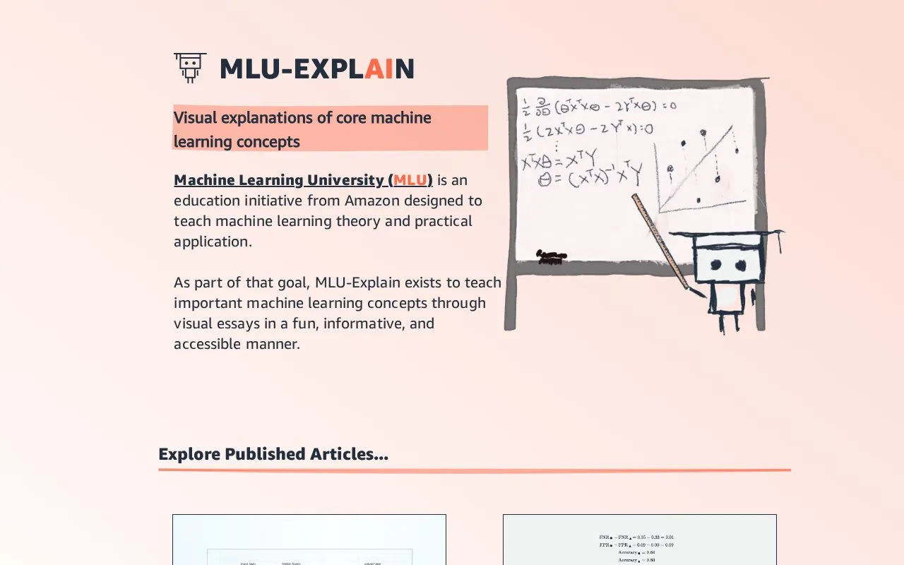 Mlu github homepage screenshot