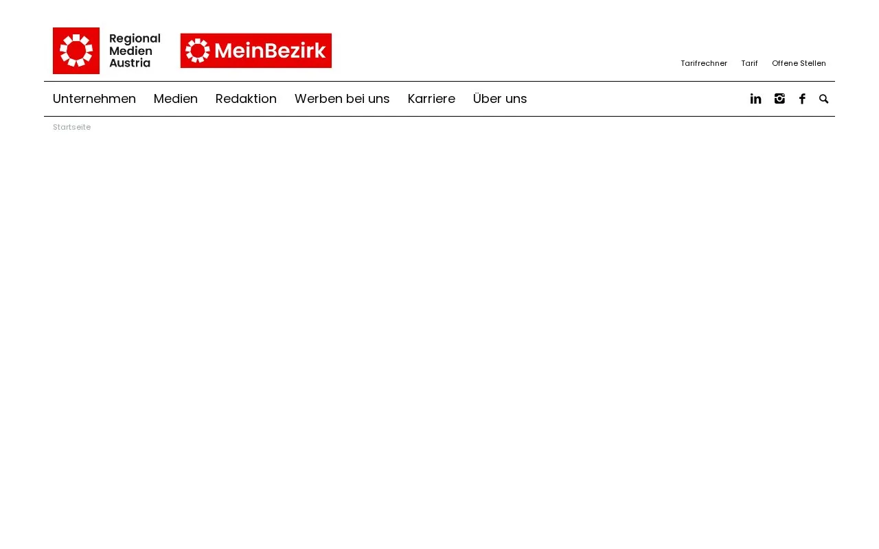 Regional Medien Austria homepage screenshot