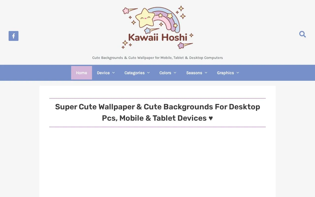 Kawaii Hoshi homepage screenshot