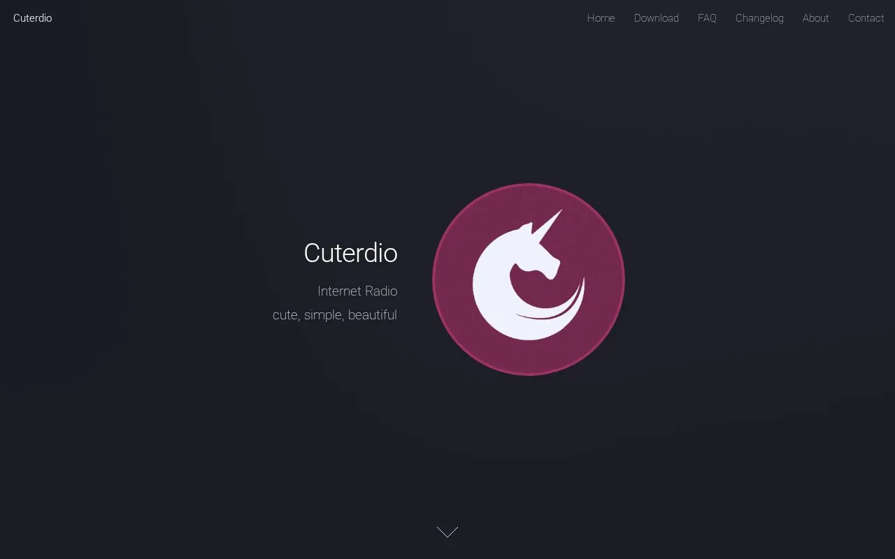 Cuterdio homepage screenshot