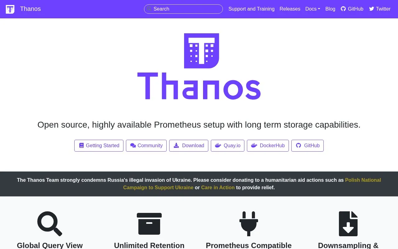 Setup homepage screenshot
