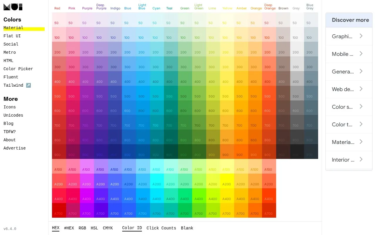 Material UI homepage screenshot